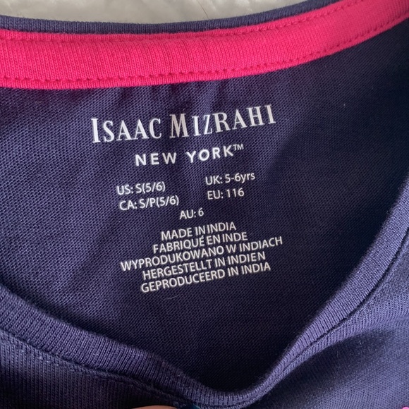 NWT Isaac Mizrahi LOVE Navy Blue Top Sequins 5/6 - Picture 4 of 8